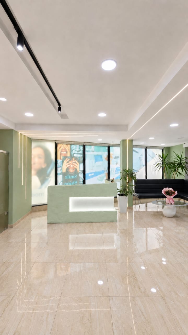 Recepsioni i Optimus Dental Clinic në Tiranë